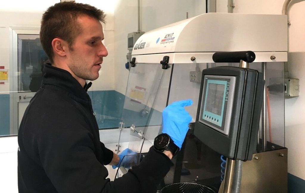 Test di contaminazione prova di pulizia tecnica